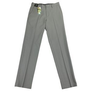 Haggar Mens Premium Comfort Slim Fit Performance Stretch Dress Pants Gray 29x32